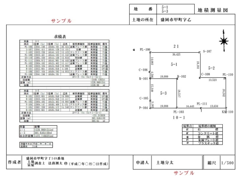 地積測量図